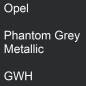 Preview: Opel, Phantom Grey Metallic, GWH.